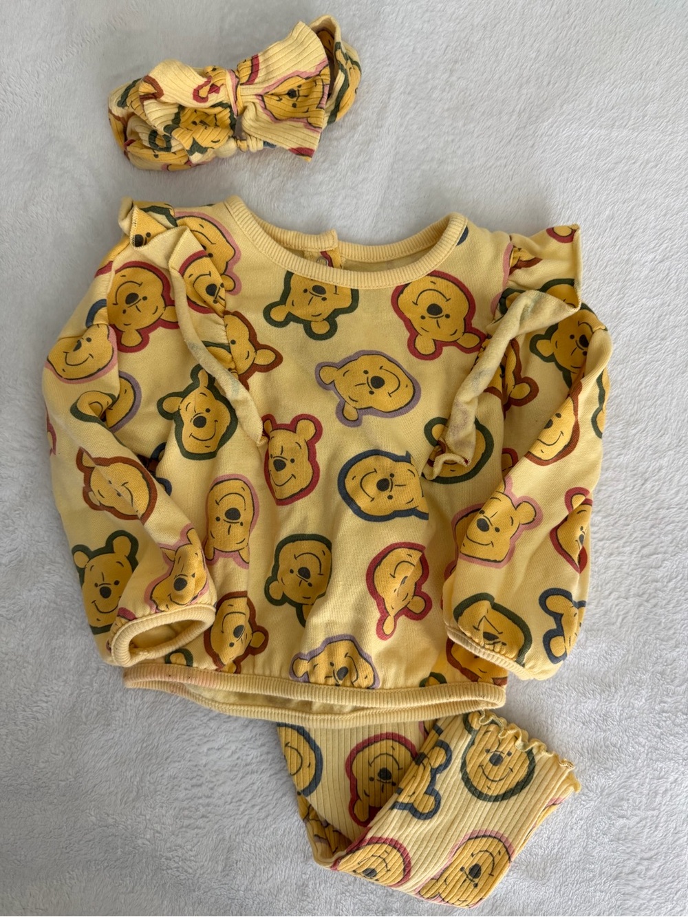 Winnie the Pooh Sweater Set with Headband